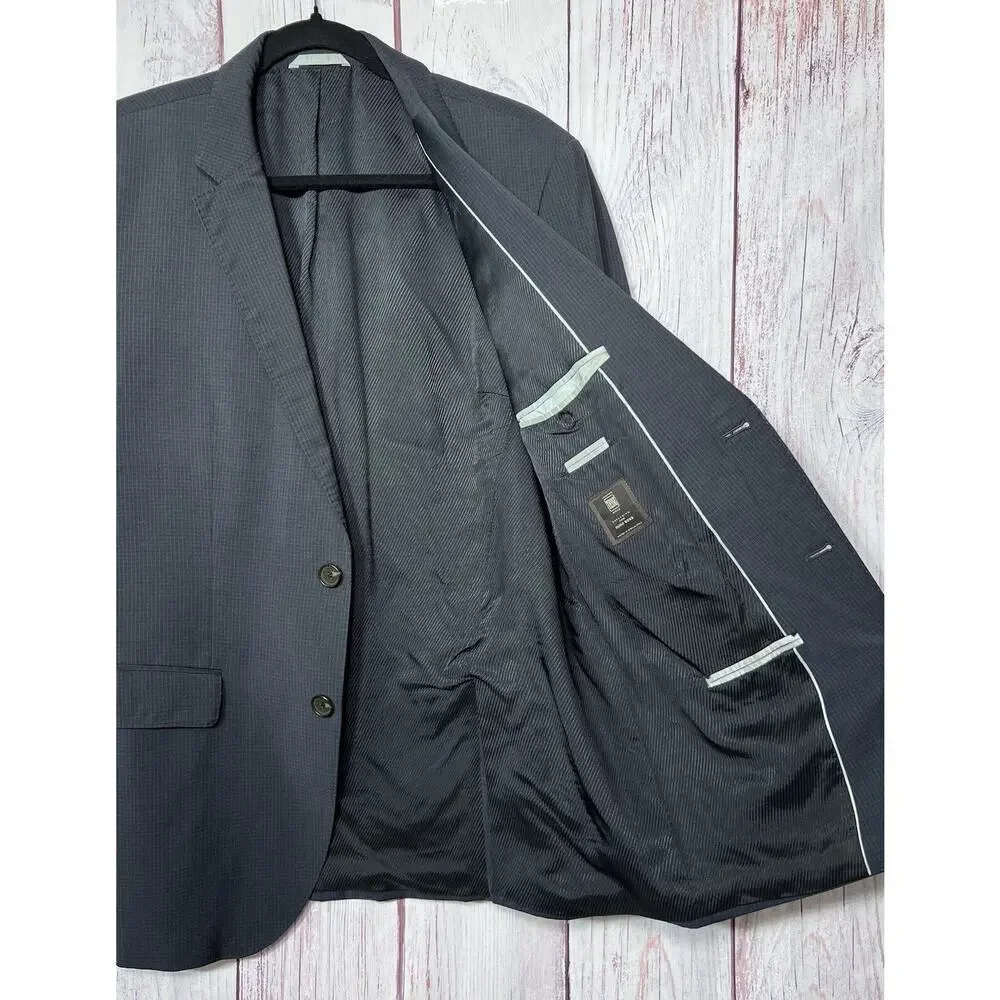 Lanificio Tesse Biella Exclusive For HUGO BOSS Men's Sports Coat Navy Size 40R